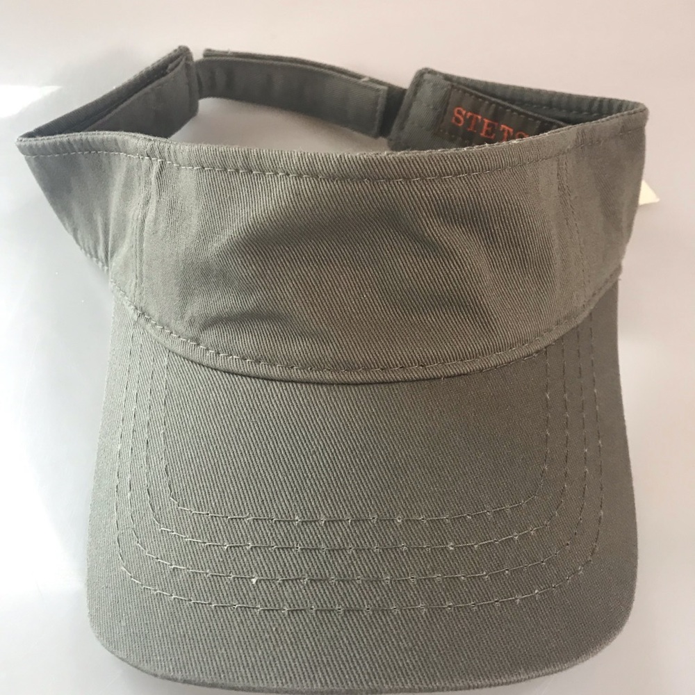 Men’s Stetson khaki olive visor NEW